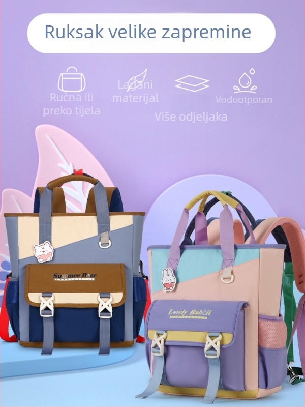 Dječja torba za knjige Najlon Vodootporna Ukrivljeni kaiš za rame Unisex 3.–4. razred