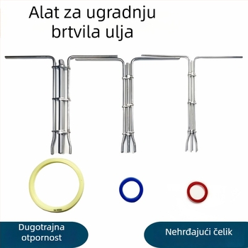 Alat za ugradnju brtvila ulja, nehrđajući čelik, model 01, univerzalna primjena, moderan minimalistički dizajn