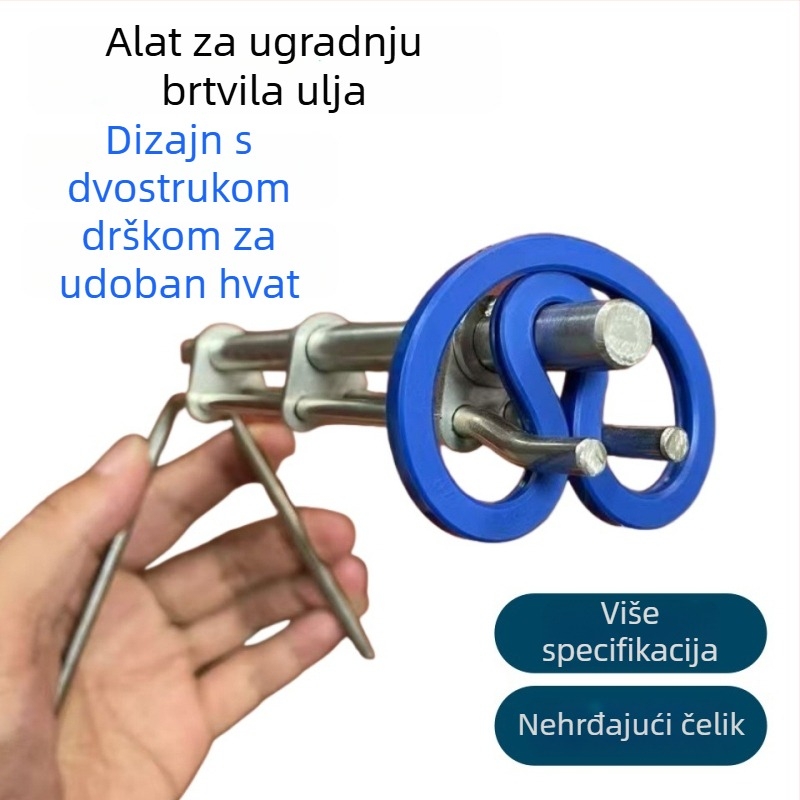 Alat za ugradnju brtvila ulja, nehrđajući čelik, model 01, univerzalna primjena, moderan minimalistički dizajn
