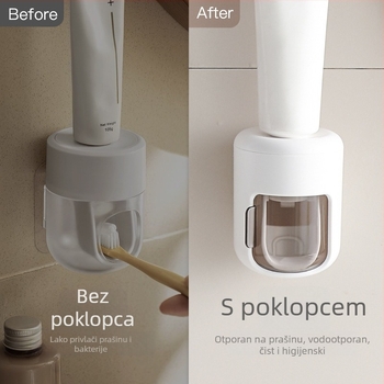 Uređaj za istiskivanje paste za zube, zidni, bez bušenja — Xuanjin