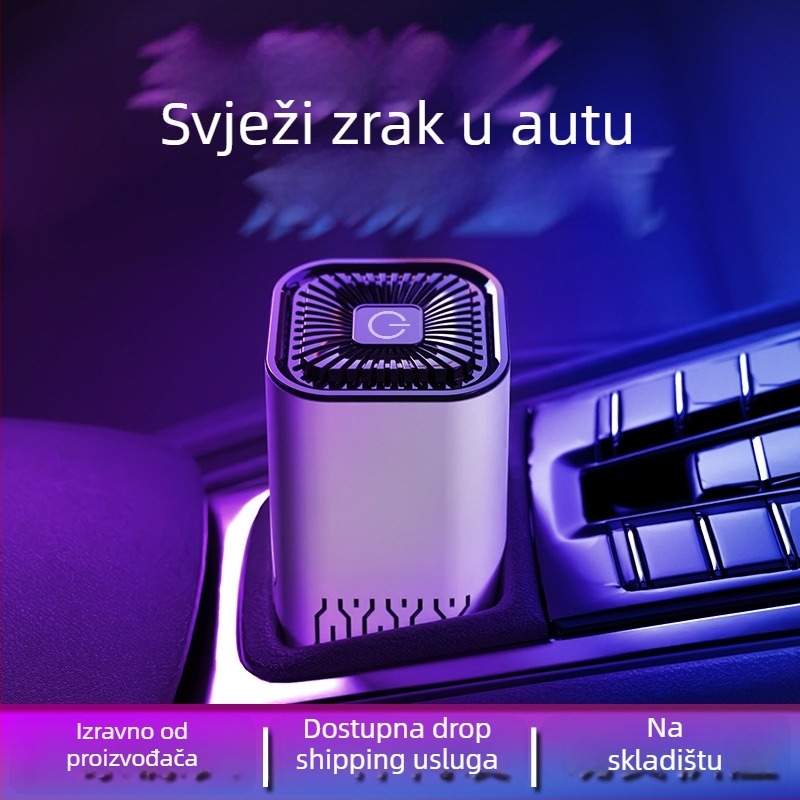 Automobilski pročišćivač zraka s negativnim ionima - Model K2, USB napajanje, 5V, koncentracija negativnih iona 300W, ABS kućište