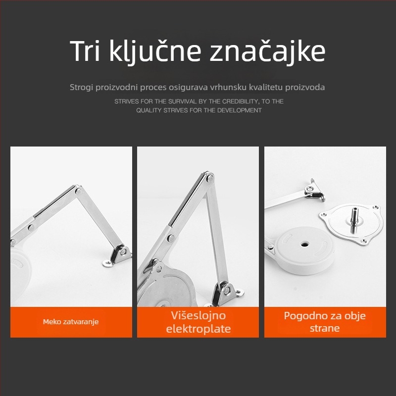 Tatami amortizacijska šipka za podizne vrata, stil 320, hladno valjana čelična + plastika