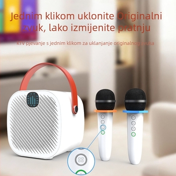Karaoke Bluetooth zvučnik s mikrofonom, 30W, 50Hz-20kHz, SNR ≥70dB, domet 10 m