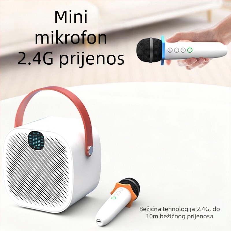 Karaoke Bluetooth zvučnik s mikrofonom, 30W, 50Hz-20kHz, SNR ≥70dB, domet 10 m