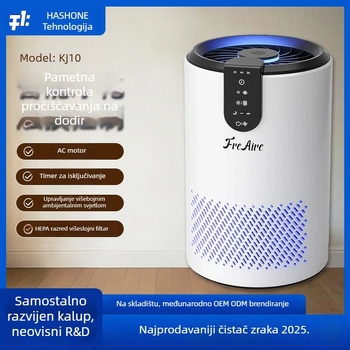 Čistač zraka - negativni ioni, protok zraka 50 m3/h, pogodno za 11-20 m², buka 36-45 dB, kompozitni filter