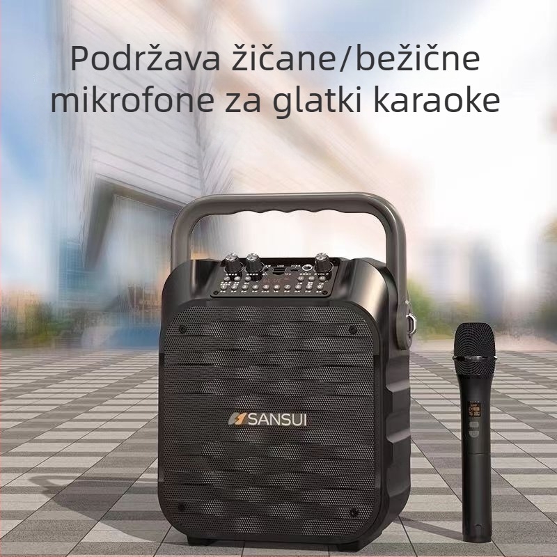 Landscape U16 vanjski Bluetooth zvučnik za karaoke s ugrađenim mikrofonom - prenosni bežični snažni zvučnik