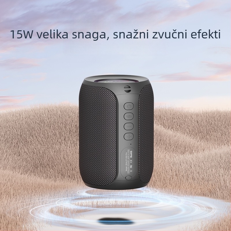 Fanatic S62M Bluetooth karaoke zvučnik s mikrofonom — Bluetooth 5.0, 15W, IPx3, 2000–4000mAh, 100Hz-20kHz