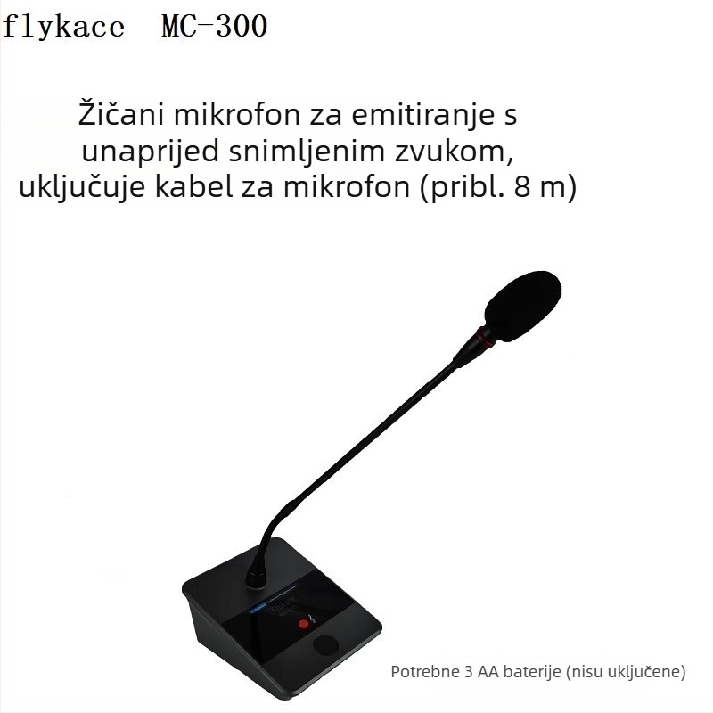 flykace kabelski konferencijski mikrofon, kardioidni kondenzatorski mikrofon za emitiranje