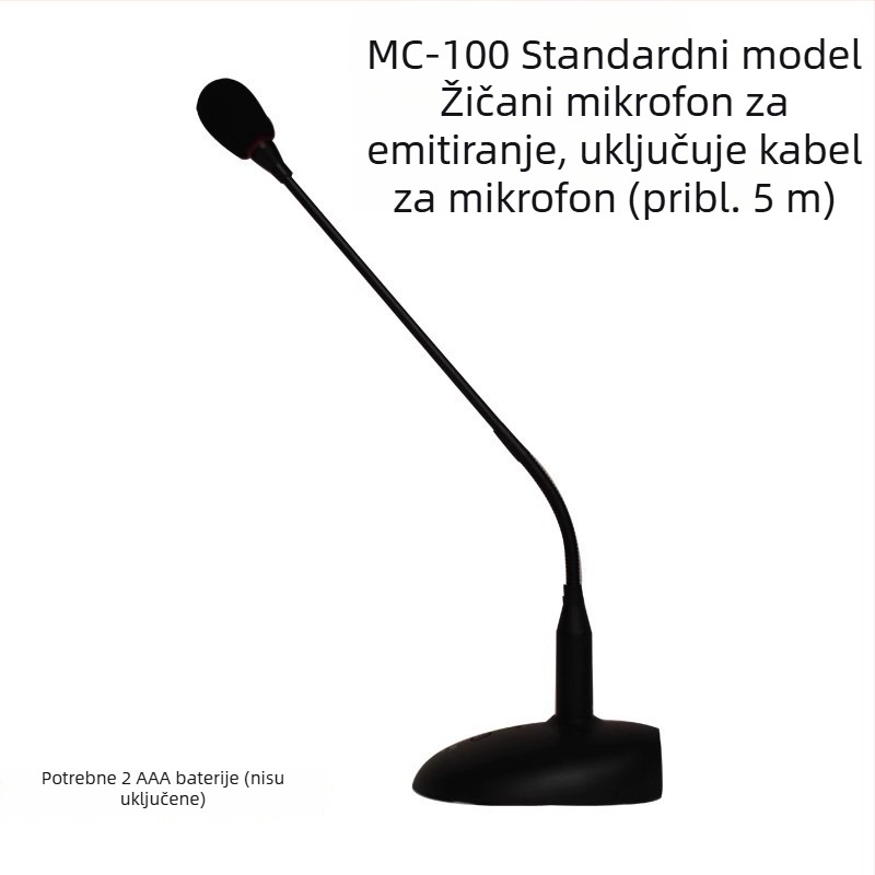 flykace kabelski konferencijski mikrofon, kardioidni kondenzatorski mikrofon za emitiranje