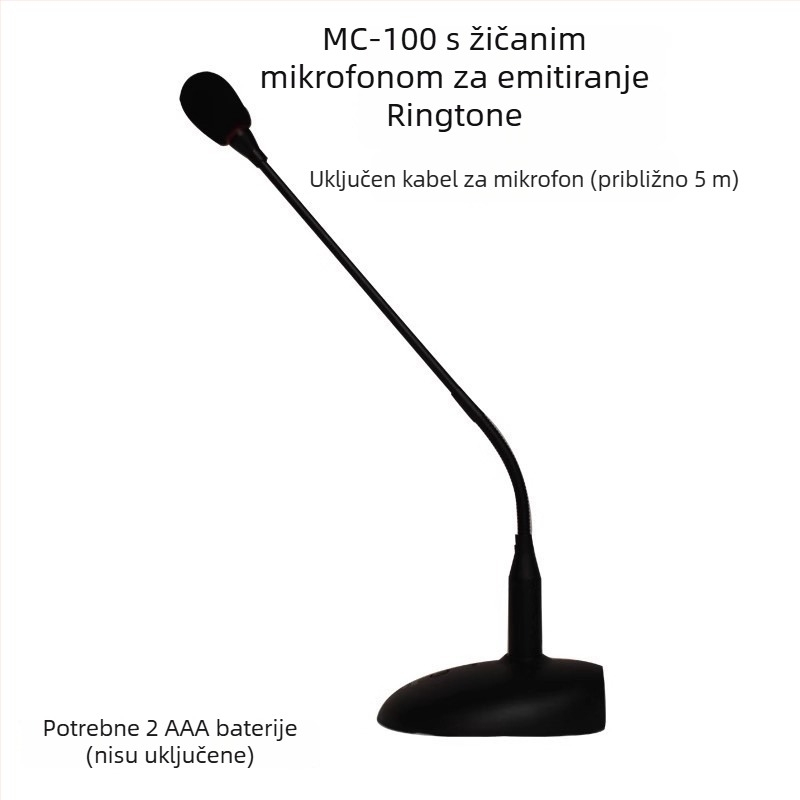 flykace kabelski konferencijski mikrofon, kardioidni kondenzatorski mikrofon za emitiranje