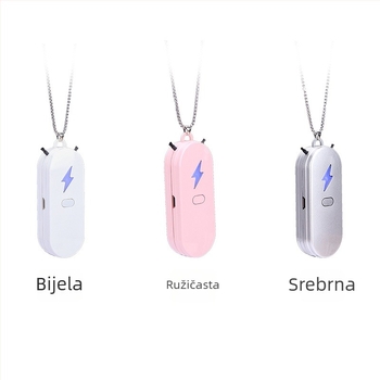 Kućni pročišćivač zraka s negativnim ionima – USB napajanje, protok zraka 50 m³/h, buka <36 dB, za prostor do 10 m², dizajn za nošenje oko vrata