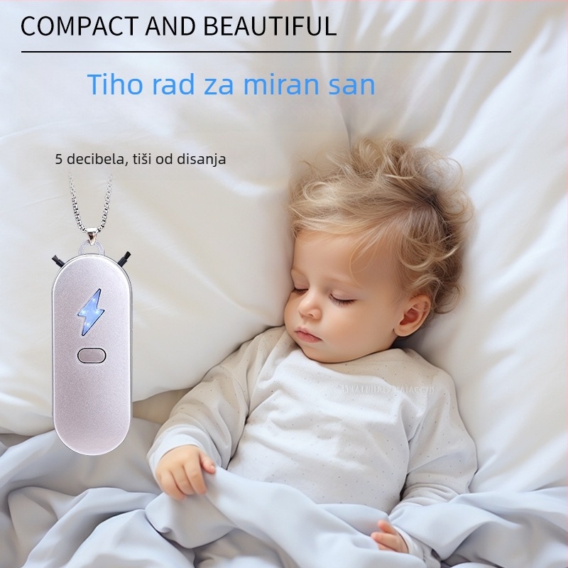 Kućni pročišćivač zraka s negativnim ionima – USB napajanje, protok zraka 50 m³/h, buka <36 dB, za prostor do 10 m², dizajn za nošenje oko vrata