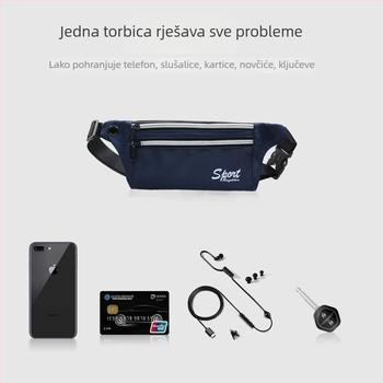 Sportska torba oko struka – Oxford platno, vodootporna, ultra lagana, protiv krađe, proširiva