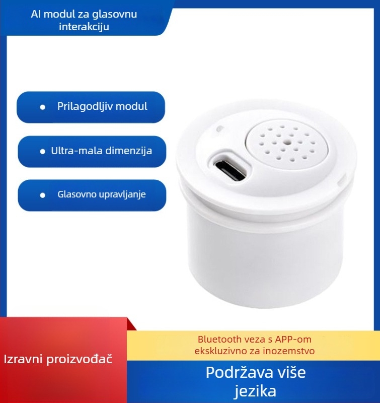 AI modul za pokretanje – ugrađeni OpenAI model, buđenje glasa, inteligentni dijalog, Bluetooth aplikacija, PP materijal