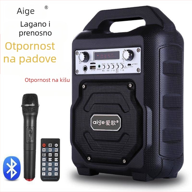 Love Song S23 Bluetooth zvučnik - Prijenosni vanjski zvučnik, 2 zvučnika, 10W, Bluetooth 5.0, 100Hz-20kHz, Ugrađena baterija