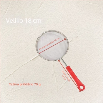 Nehrđajući čelični filtr za sojino mlijeko s vrlo finom mrežom; kuhinjska cjediljka za sokove, čajne listove i druge namirnice; porijeklo: Hubei