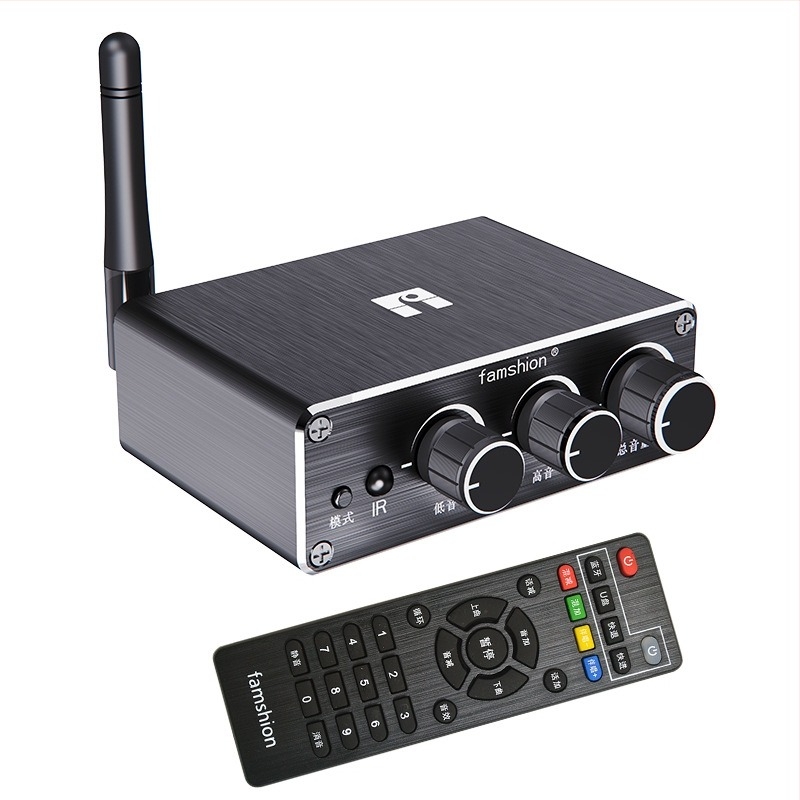 5-kanalni Bluetooth audio prijemnik s dekodiranjem 5.1, aluminijsko kućište, napajanje Type-C, raspon frekvencija 60 Hz–15 kHz, SNR ≥85 dB