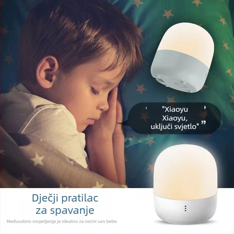 Pametna noćna lampica s offline glasovnim upravljanjem i kontrolom kućanskih uređaja