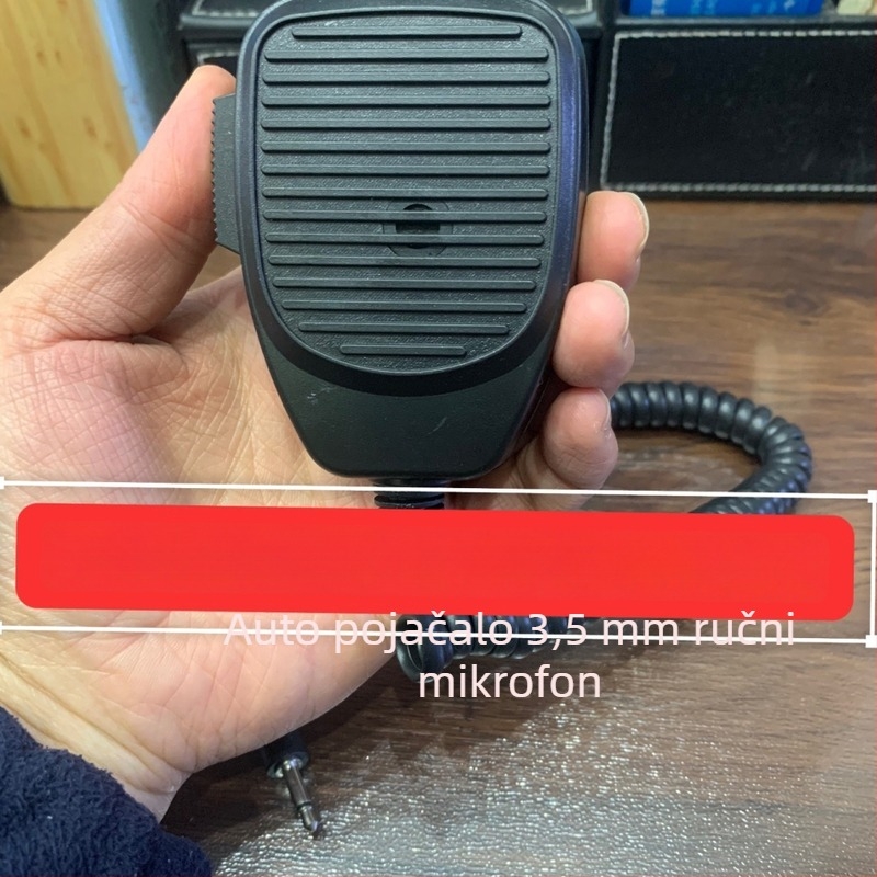 Automobilski mikrofon s pojačalom za zvučnik, ručni dinamički mikrofon, 3,5 mm priključak