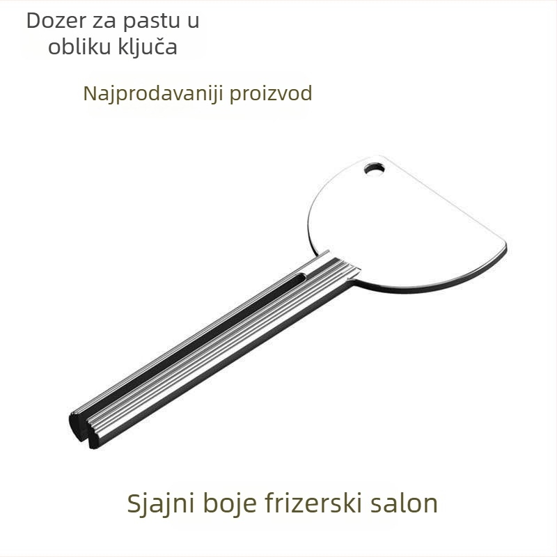 Stisnivač paste za zube od nehrđajućeg čelika, jedan komad, za pastu za zube i kremu za bojanje kose