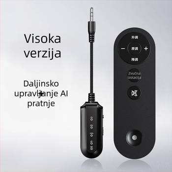 AI alat za uklanjanje vokala i pratnje, model K300, Bluetooth podrška, bežični domet 20 m, način rada: žični i bežični, plastično kućište