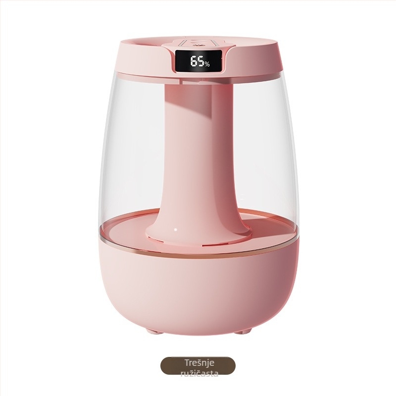 Ovlaživač zraka, model JH-020H, dvije mlaznice magle, spremnik 2.6–4.0 L, pogodan za 21–30 m², buka ispod 36 dB, tajmer preko 8 sati