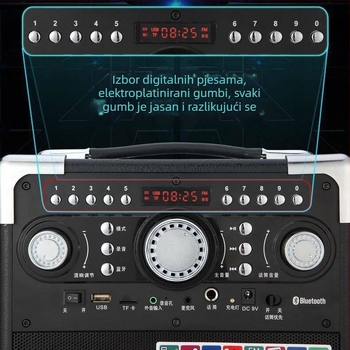 Bluetooth zvučnik S8 od Love Song Lang Dale - 20W, Bluetooth 5.0, dvostruki drajveri, domet 15 m, 100 Hz-20 kHz