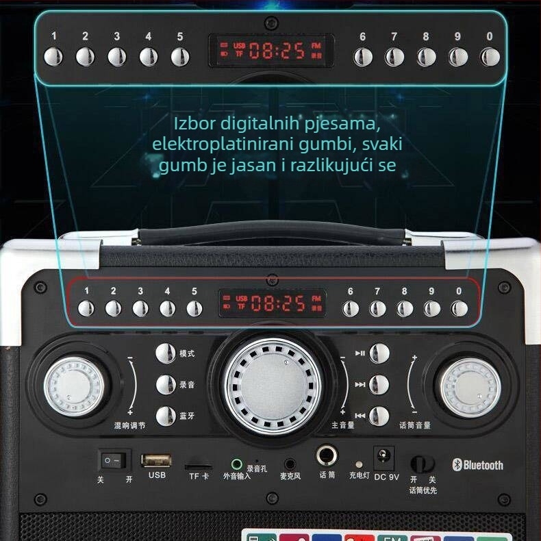 Bluetooth zvučnik S8 od Love Song Lang Dale - 20W, Bluetooth 5.0, dvostruki drajveri, domet 15 m, 100 Hz-20 kHz