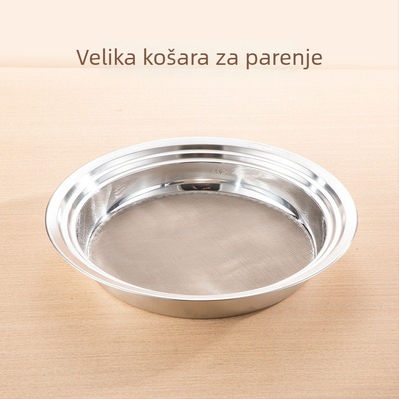 Sito za brašno od nehrđajućeg čelika 304, kružno sito s mrežom, za pečenje