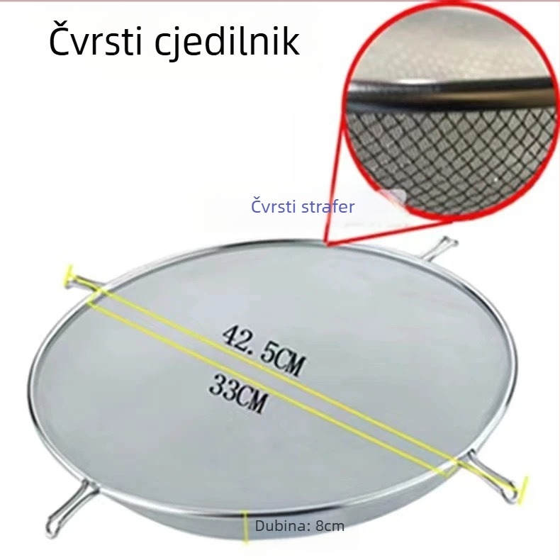 Ruisheng uljni separatori cjedilo s finom mrežom za sojino mlijeko, okruglo cjedilo