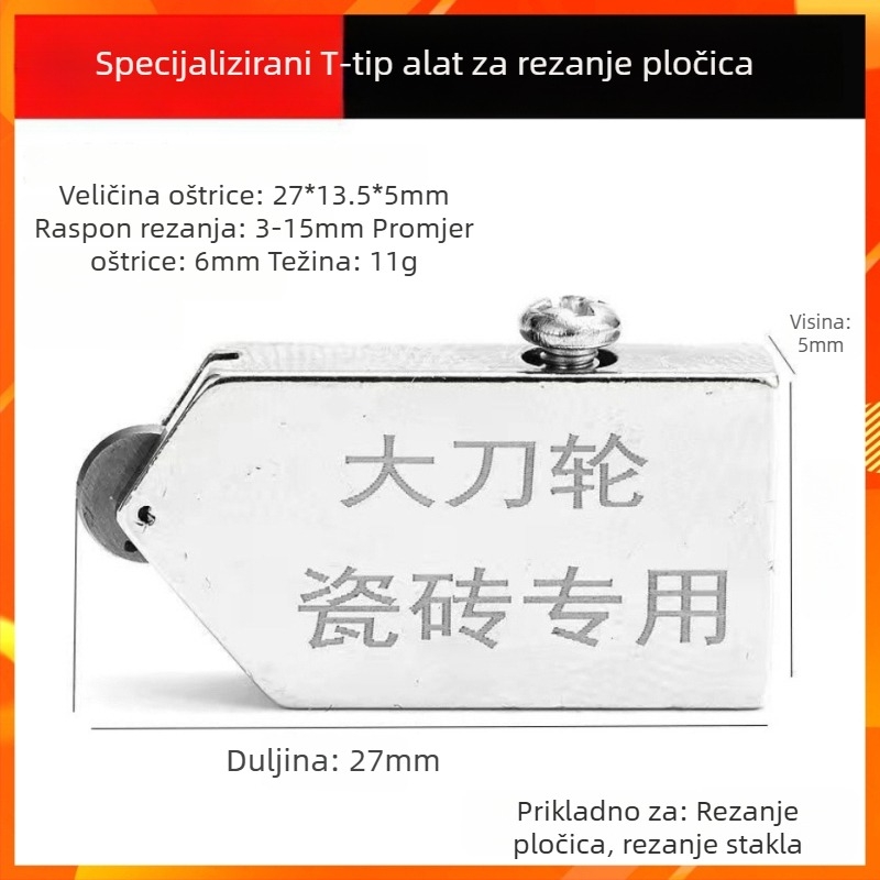 Oštrica za rezanje pločica — za podne pločice i staklo (Vrsta: Druga; Opseg primjene: Drugi; Uvezeno: Ne)