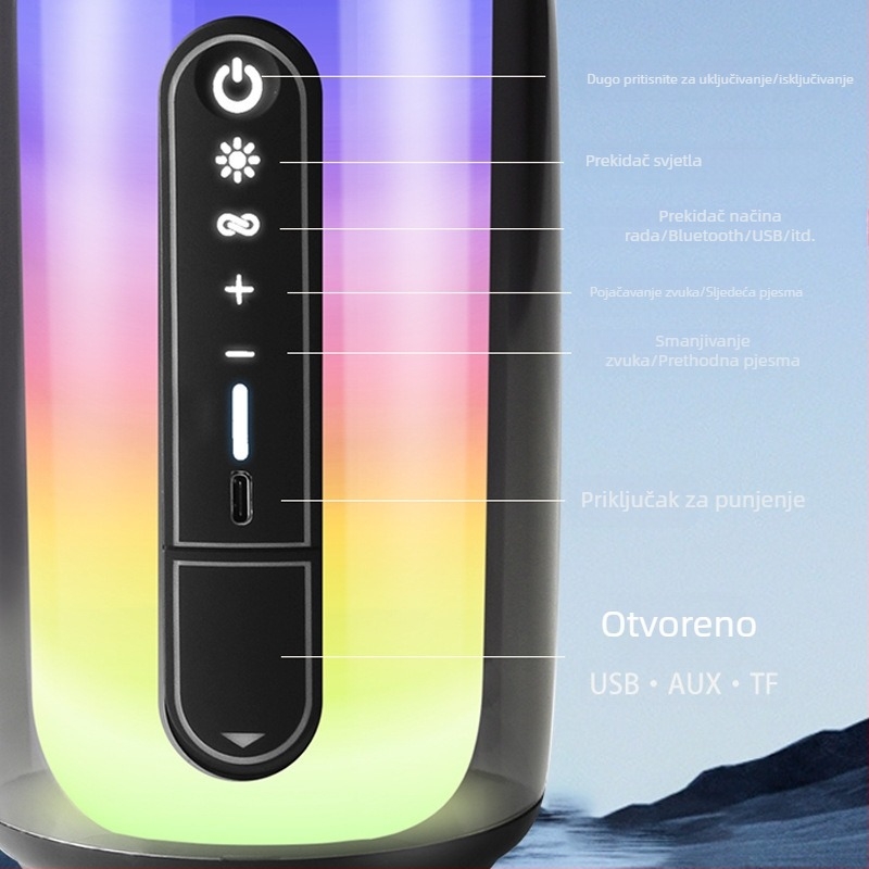Nova prijenosna Bluetooth zvučnica s karaoke mikrofonom i integriranim bežičnim subwooferom