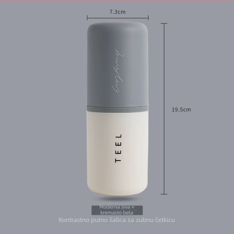 Putni set za četkicu za zube s kutijom za pohranu, prenosni držač za četkicu, unisex putni set njege usta (Plastični; Nije uvezen; Bez marke)