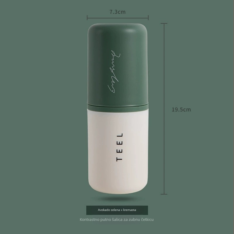 Putni set za četkicu za zube s kutijom za pohranu, prenosni držač za četkicu, unisex putni set njege usta (Plastični; Nije uvezen; Bez marke)