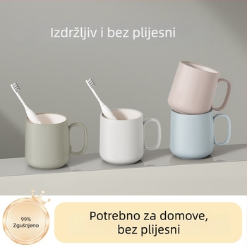 Čašica za četkicu s dvobojnim dizajnom, tvrdi plast, sigurna za kontakt s hranom, otporna na padove, 1 kom