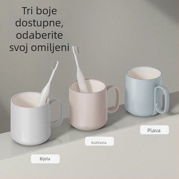 Čašica za četkicu s dvobojnim dizajnom, tvrdi plast, sigurna za kontakt s hranom, otporna na padove, 1 kom