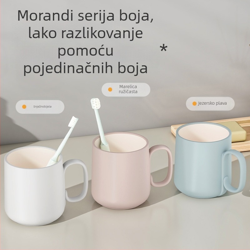 Čašica za četkicu s dvobojnim dizajnom, tvrdi plast, sigurna za kontakt s hranom, otporna na padove, 1 kom