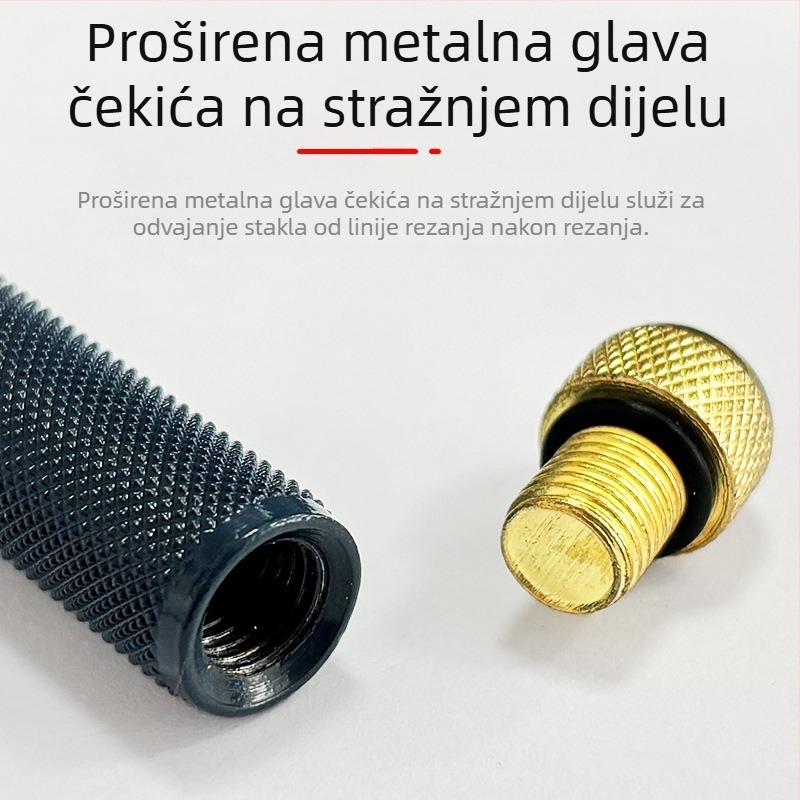 TC-17 stakleni pločasti rezač - valjkasti tip, legura s uljem, ručni alat, za staklene pločice