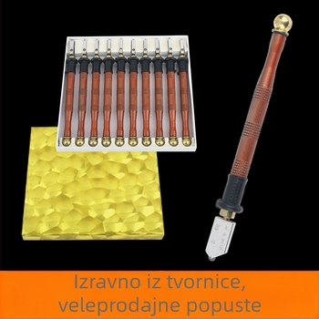 Nož za rezanje stakla i pločica, s valjkastim tipom, metalna drška, Zixuan marka (ovlaštena privatna marka)