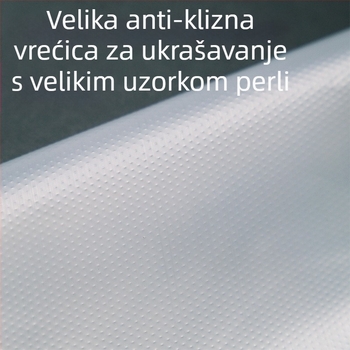 Set vrećica za ukrašavanje s anti-slip debelim uzorkom – veliki, srednji i mali zrni, 100 komada svaki