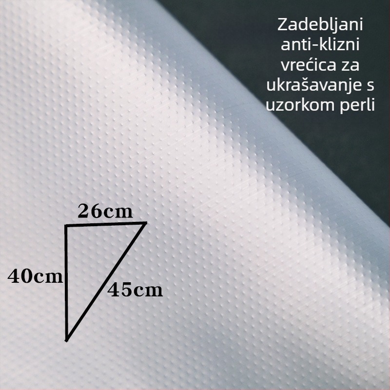 Set vrećica za ukrašavanje s anti-slip debelim uzorkom – veliki, srednji i mali zrni, 100 komada svaki