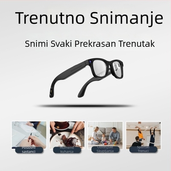 Pametni naočale G-300 s 8MP kamerom, 32GB memorije, nosive na glavi, upravljanje dodirom i gumbima, baterija 220