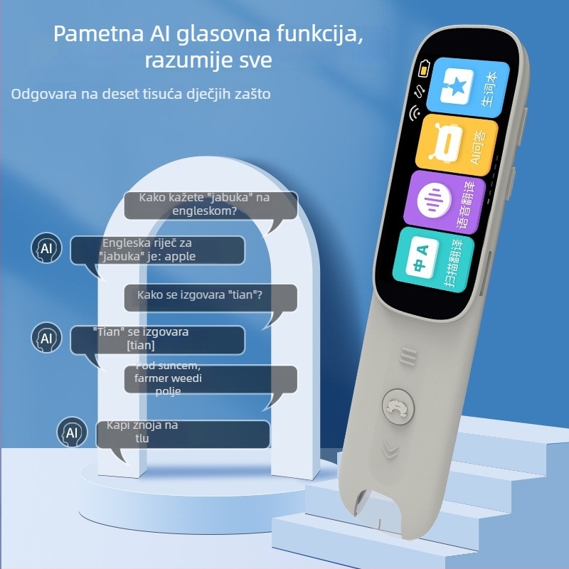 Čitačka olovka za učenike, model A7, Ni-MH baterija, uređaj za čitanje