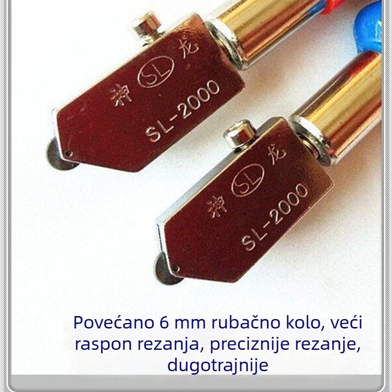 Glava za rezanje pločica i stakla s velikim kotačićem za kućnu uporabu; Vrsta: Drugo; Marka: Unique; Opseg primjene: Ostalo