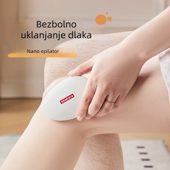 Ručni uklanjivač dlaka s nano staklom za tijelo, bezbolan, unisex, ABS + nano staklo, mokro i suho korištenje, 95 g