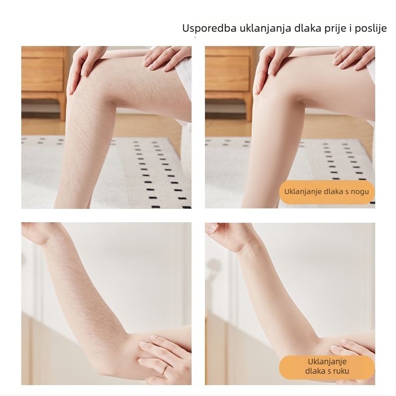 Ručni uklanjivač dlaka s nano staklom za tijelo, bezbolan, unisex, ABS + nano staklo, mokro i suho korištenje, 95 g