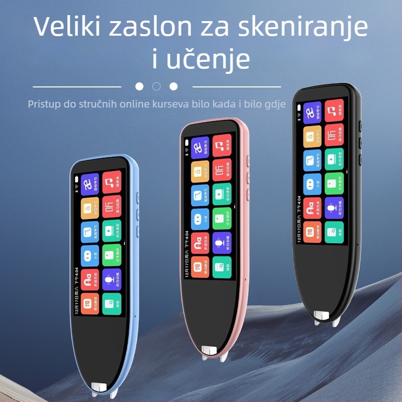 Čitačka olovka A19 — offline prijevod i projekcijski rječnik, podrška kinesko-englеsko-japansko-korejsko, punjiva Li-ion baterija