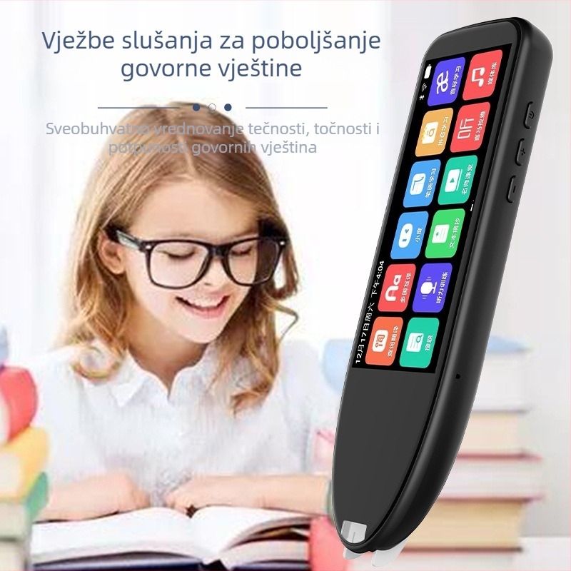 Čitačka olovka A19 — offline prijevod i projekcijski rječnik, podrška kinesko-englеsko-japansko-korejsko, punjiva Li-ion baterija