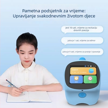 Dječji obrazovni uređaj s inteligentnim glasom, punjiva litijska baterija, prepoznavanje glasa, glazba i emocionalna interakcija