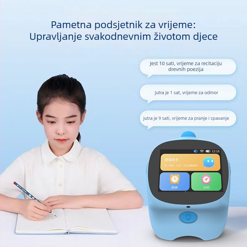 Dječji obrazovni uređaj s inteligentnim glasom, punjiva litijska baterija, prepoznavanje glasa, glazba i emocionalna interakcija